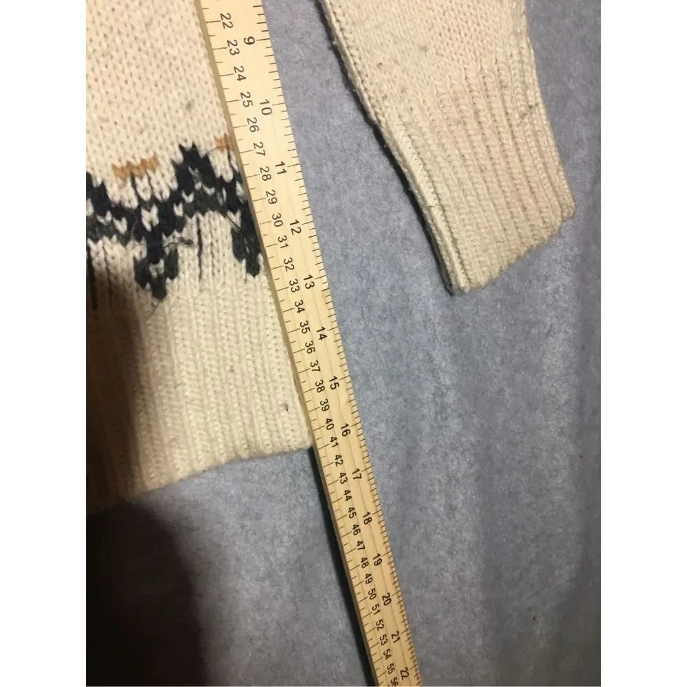 Womens BB Dakota by Steve Madden Sweater Knit Vintage Look Grandpa Grandma - Picture 5 of 6